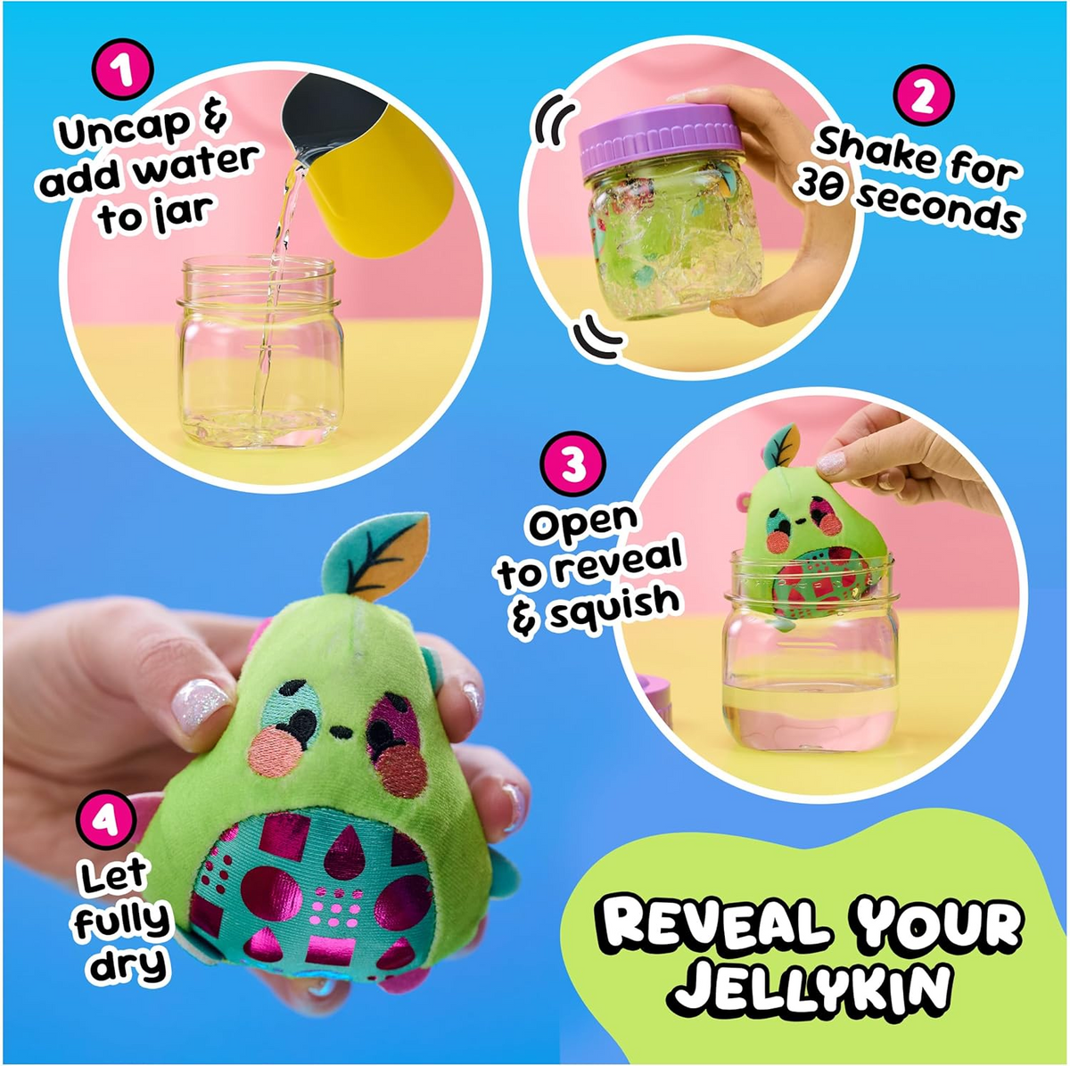 🔮Mystery Surprise Plush Jar – Add Water to Reveal a Magical Transforming Plush Toy, Ages 5+
