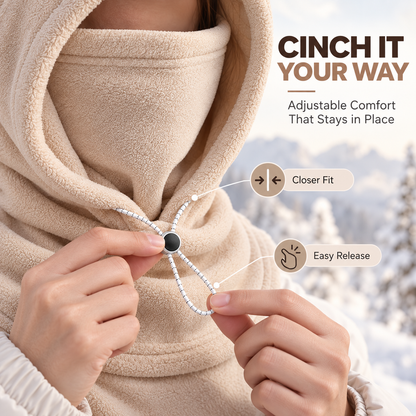 3-in-1 Winter-Fleece-Kapuze 🧣❄️ Für Gesicht, Ohren & Hals (📦 Kostenloser Versand ab 2 Stück)
