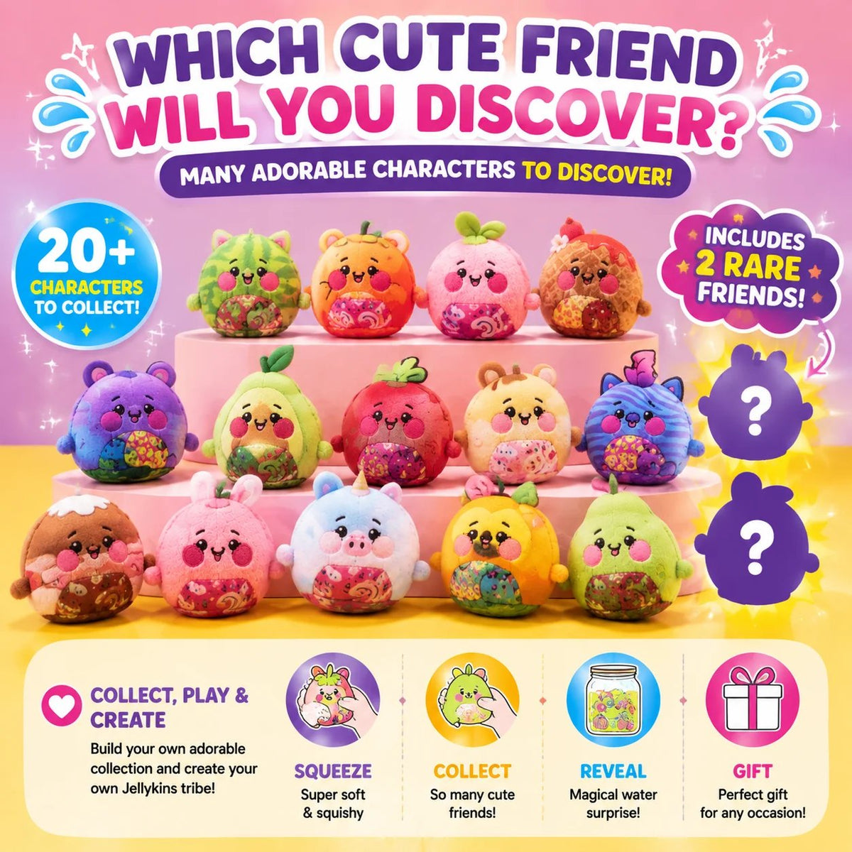 🔮Mystery Surprise Plush Jar – Add Water to Reveal a Magical Transforming Plush Toy, Ages 5+