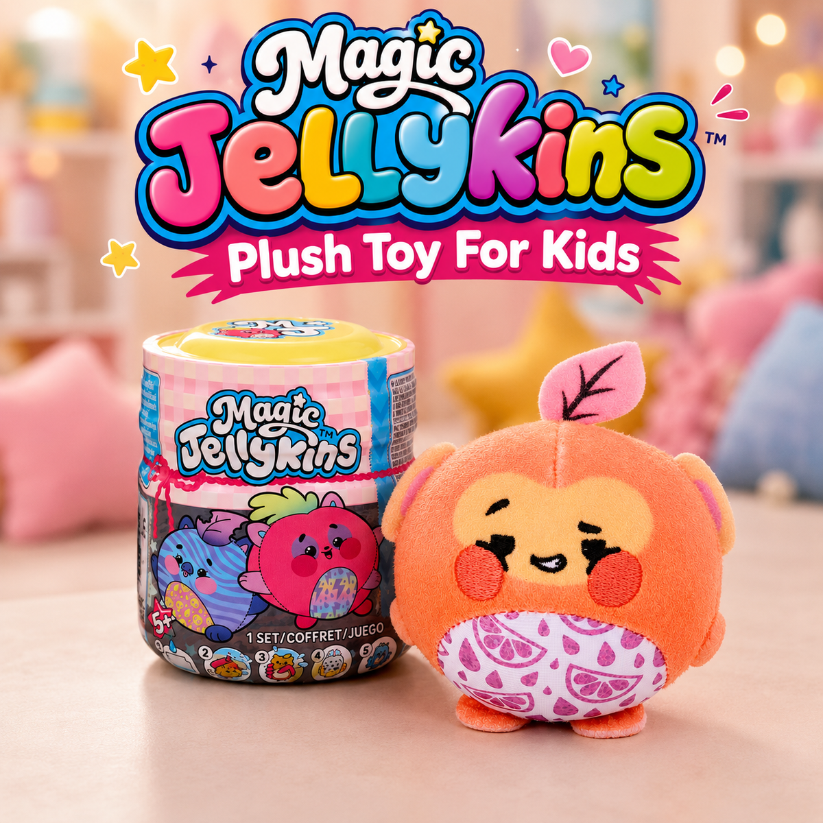 🔮Mystery Surprise Plush Jar – Add Water to Reveal a Magical Transforming Plush Toy, Ages 5+